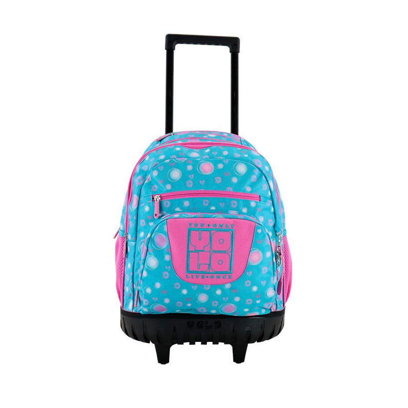 SET DE MOCHILA CON RUEDA, LONCHERA Y CARTUCHERA (sky blue)