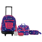 SET DE MOCHILA CON RUEDA, LONCHERA Y CARTUCHERA